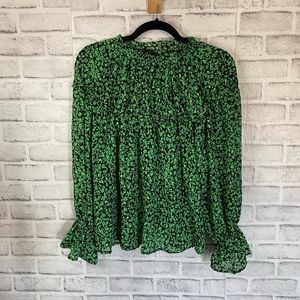 Who what wear Green Floral long sleeve